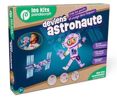 Deviens astronaute - Kit Pandacraft dès 3 ans - Crée ton astronaute et réalise des missions dans l'espace !