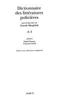 Dictionnaire des littératures policières
