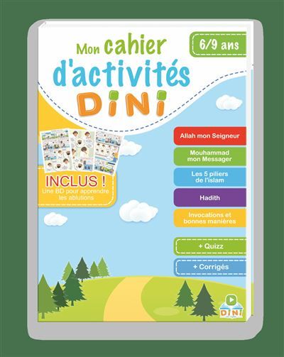 DINI : MON CAHIER D'ACTIVITéS - 6-9 ANS 6-9 ans
