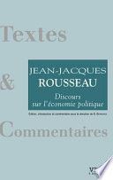 Discours sur l'économie politique