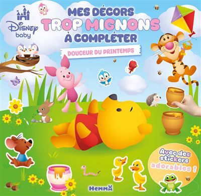 Disney Baby - Mes décors trop mignons à compléter - Douceur du printemps - Avec des stickers Adorables !
