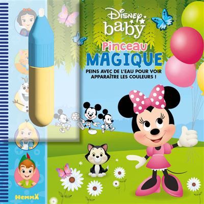 Disney Baby - Pinceau magique (Minnie) - Peins avec de l'eau pour voir apparaître les couleurs !