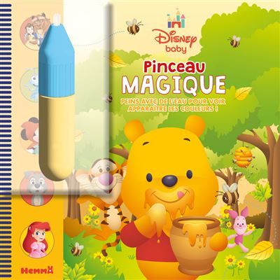 Disney Baby - Pinceau magique (Winnie) - Peins avec de l'eau pour voir apparaître les couleurs ! + 1 pinceau