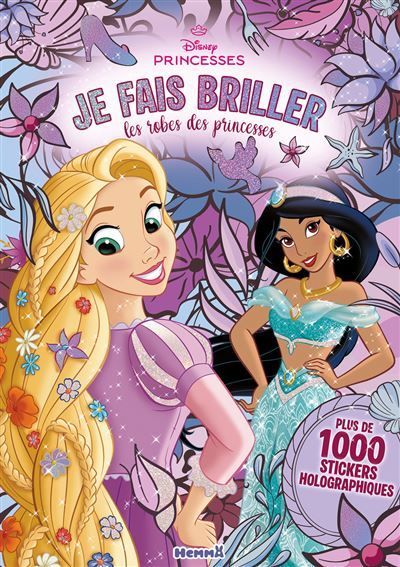 Disney Princesses - Je fais briller les robes des princesses - Plus de 1000 stickers holographiques