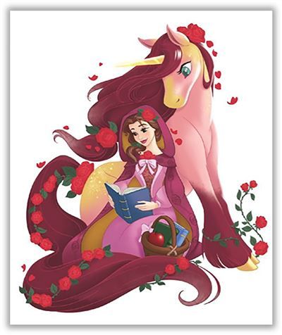 DISNEY PRINCESSES - Maxi Colo avec modèles - Spécial Licornes