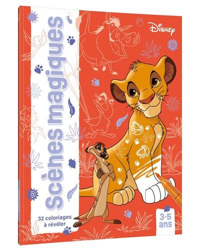 DISNEY - Scènes magiques (3+) 32 coloriages à révéler