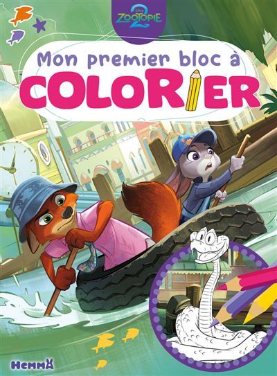 Disney Zootopie 2 - Mon premier bloc à colorier