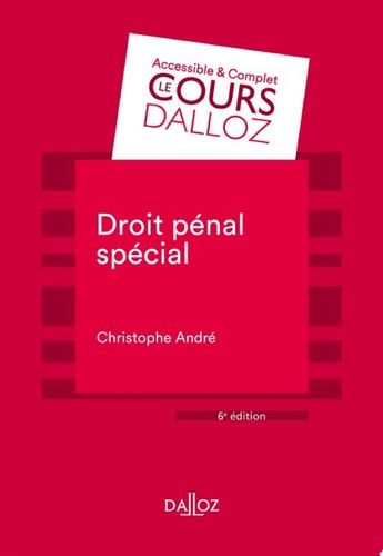 Droit pénal spécial - 6e ed.