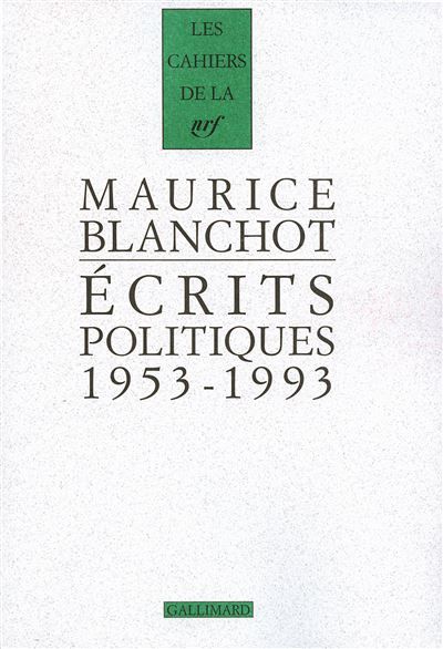 Écrits politiques (1953-1993)