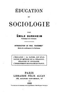 Éducation et sociologie