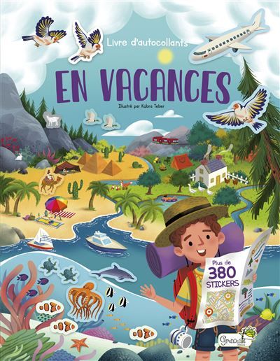 En vacances Livre d'autocollants