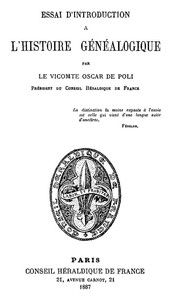 Essai d'Introduction à l'Histoire Généalogique