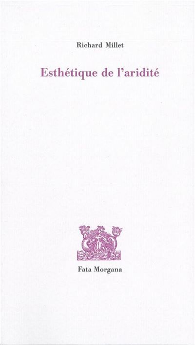 Esthétique de l’aridité