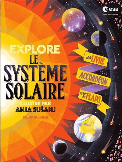 Explore le Système solaire Un livre accordéon avec des flaps
