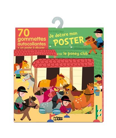 Gommettes poster poney-club