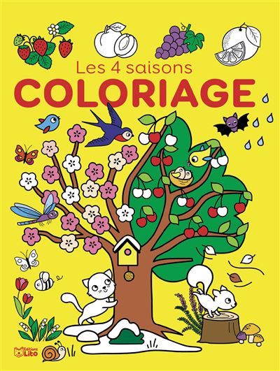 Grand livre coloriage 4 saison
