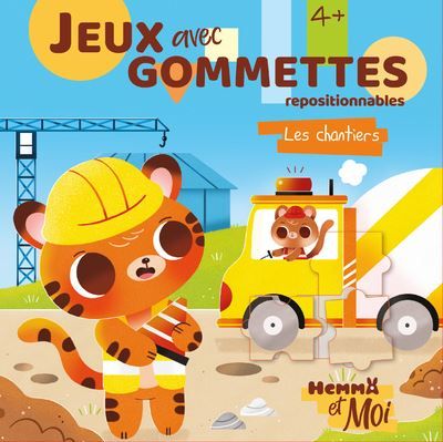 Hemma et Moi - Jeux avec gommettes - Les chantiers jeux avec gommettes repositionnables -  Ahorine