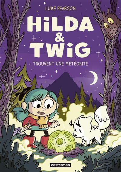 Couverture de Hilda & Twig (Tome 3) - Hilda et Twig trouvent une météorite par Luke Pearson