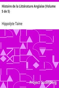 Histoire de la Littérature Anglaise (Volume 5 de 5)