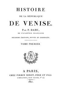 Histoire de la République de Venise (Vol. 1)