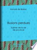Couverture de Illusions perdues par Honoré de Balzac