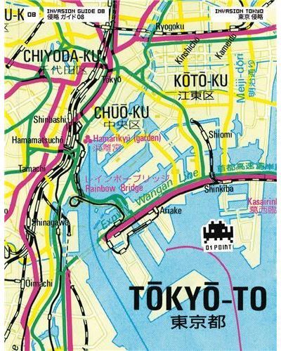 Couverture de Invasion Tokyo /franCais/anglais par Invader Invader