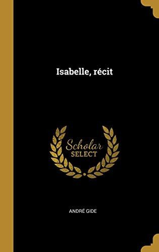 Couverture de Isabelle, récit par André Gide
