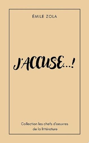 J'accuse !
