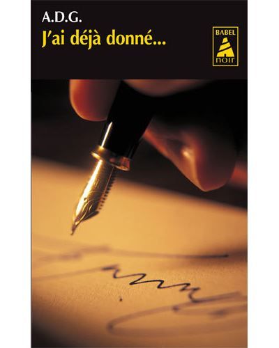 J'ai déjà donné...