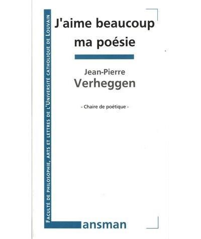 J'aime beaucoup ma poésie