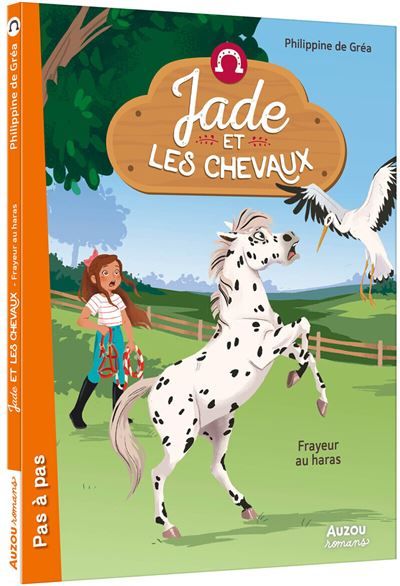 Jade et les chevaux - frayeur au haras