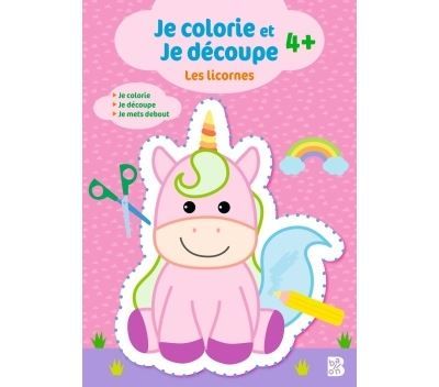 Je colorie et je découpe - Les licornes