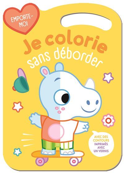Je colorie sans déborder - Le rhinocéros