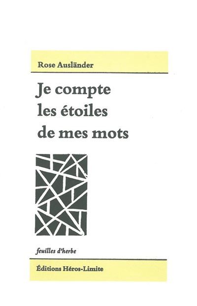 Je compte les étoiles de mes mots Bilingue