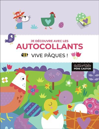 Je découvre avec les autocollants - Vive Pâques !