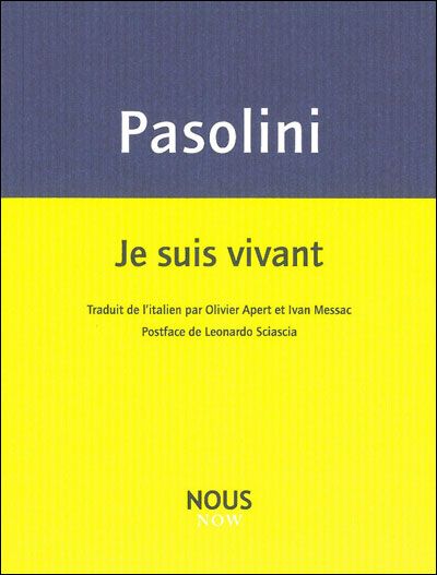 Je suis vivant Edition bilingue français-italien