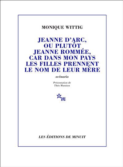 Jeanne d'Arc, ou plutôt Jeanne Rommée, car dans mon pays les filles prennent le nom de leur mère