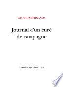 Couverture de Journal d'un curé de campagne par Georges Bernanos