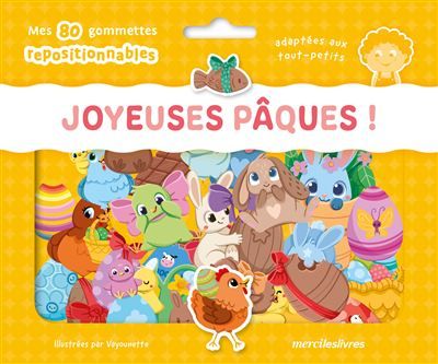Joyeuses Pâques - Ma pochette de gommettes repositionnables - 80 gommettes - dès 3 ans