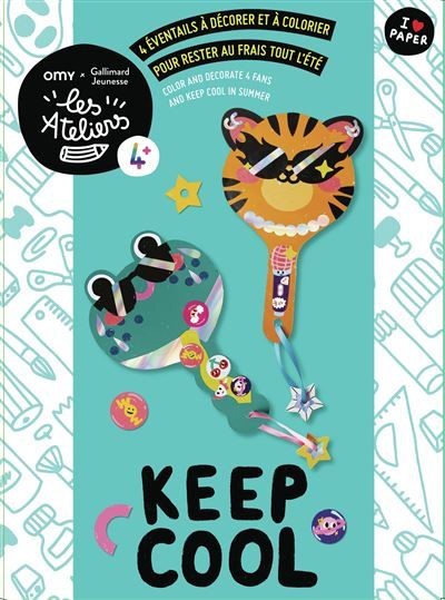 Keep Cool - 4 éventails à décorer pour rester au frais tout l'été