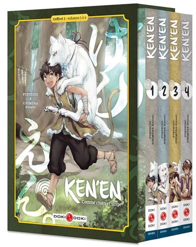 Ken'en - Comme chien et singe - coffret - vol. 01 à vol. 04 - Hitoshi Ichimura