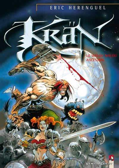 Couverture de Krän le barbare - Tome 02 Le Walou walou ancestral par Éric Hérenguel