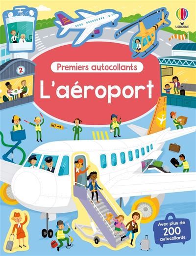 L'aéroport - Autocollants Usborne - Dès 3 ans