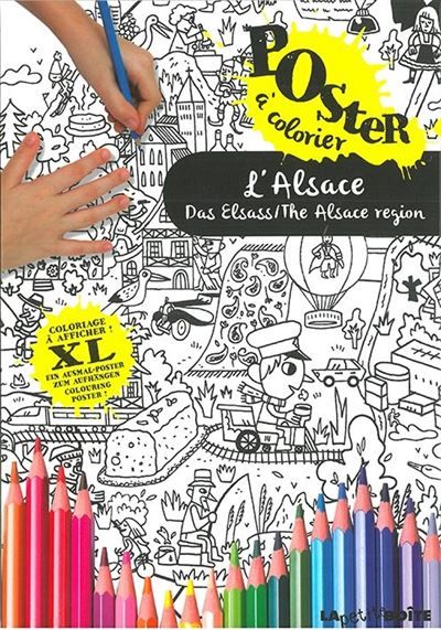 L'alsace poster coloriage Poster coloriage