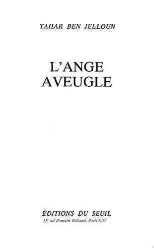 L'Ange aveugle