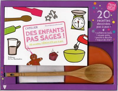 L'Atelier des enfants pas sages, coffret 20 recettes géniales pas à pas