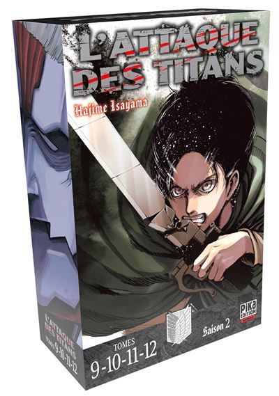 L'Attaque des Titans Coffret T09 à T12 Coffret 4 tomes