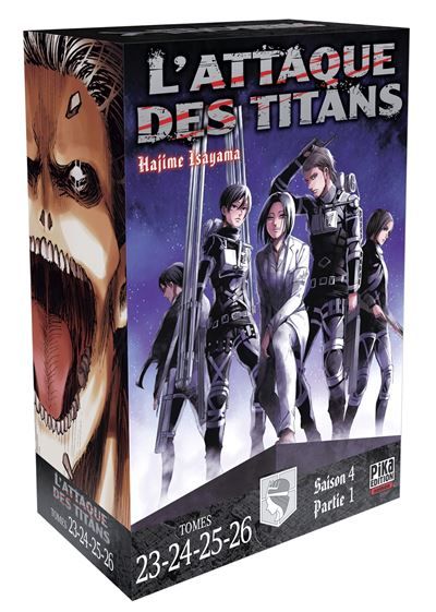 L'Attaque des Titans Coffret T23 à T26 Coffret 4 tomes