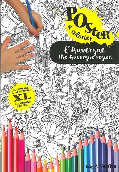 L'auvergne poster coloriage Poster coloriage