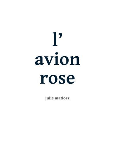 L'avion rose